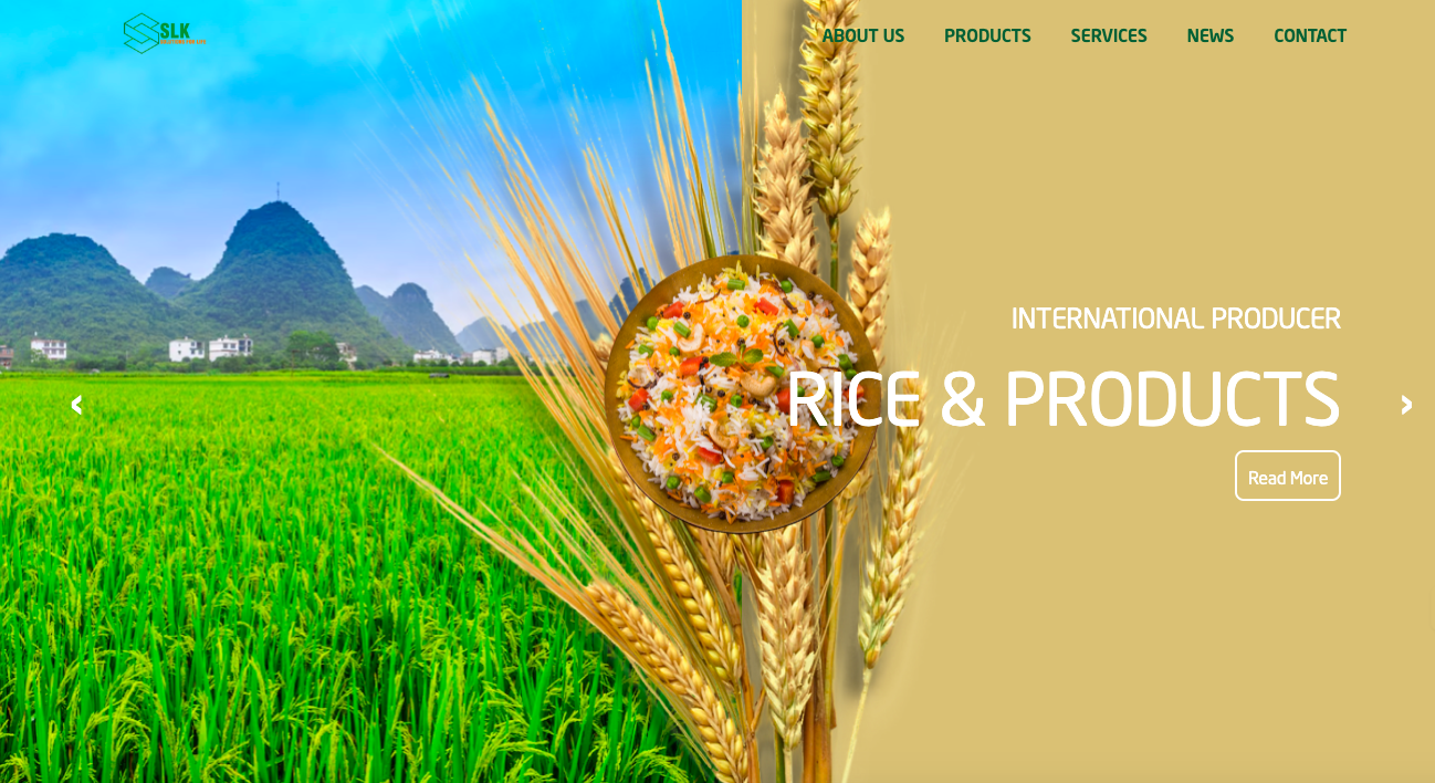 Website Giới Thiệu Xuất Khẩu Gạo
