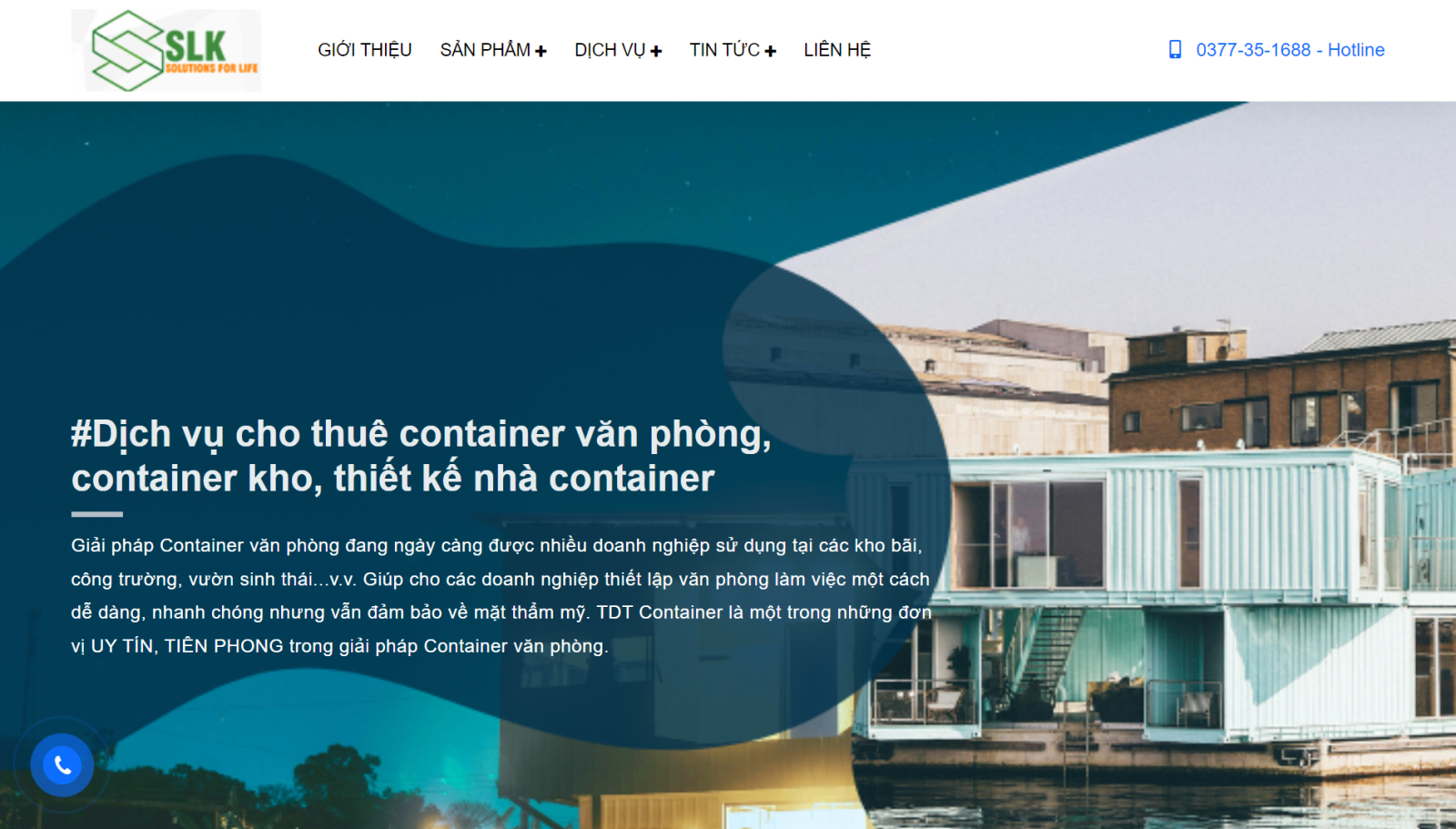 Mẫu web dịch vụ container
