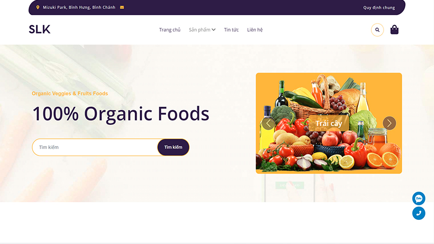 Mẫu web bán hàng 2