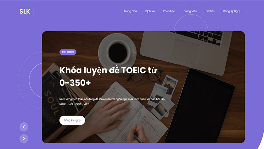 Mẫu Landing Page Khóa Học