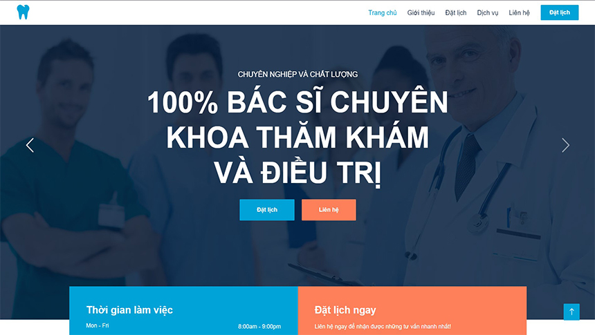 Mẫu web nha khoa