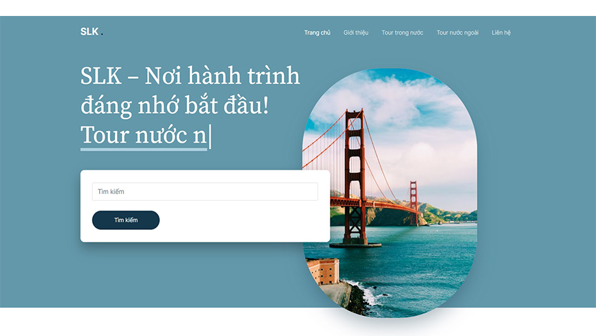 Mẫu web du lịch 2