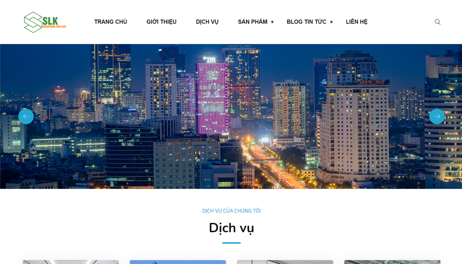Mẫu web công ty quảng cáo